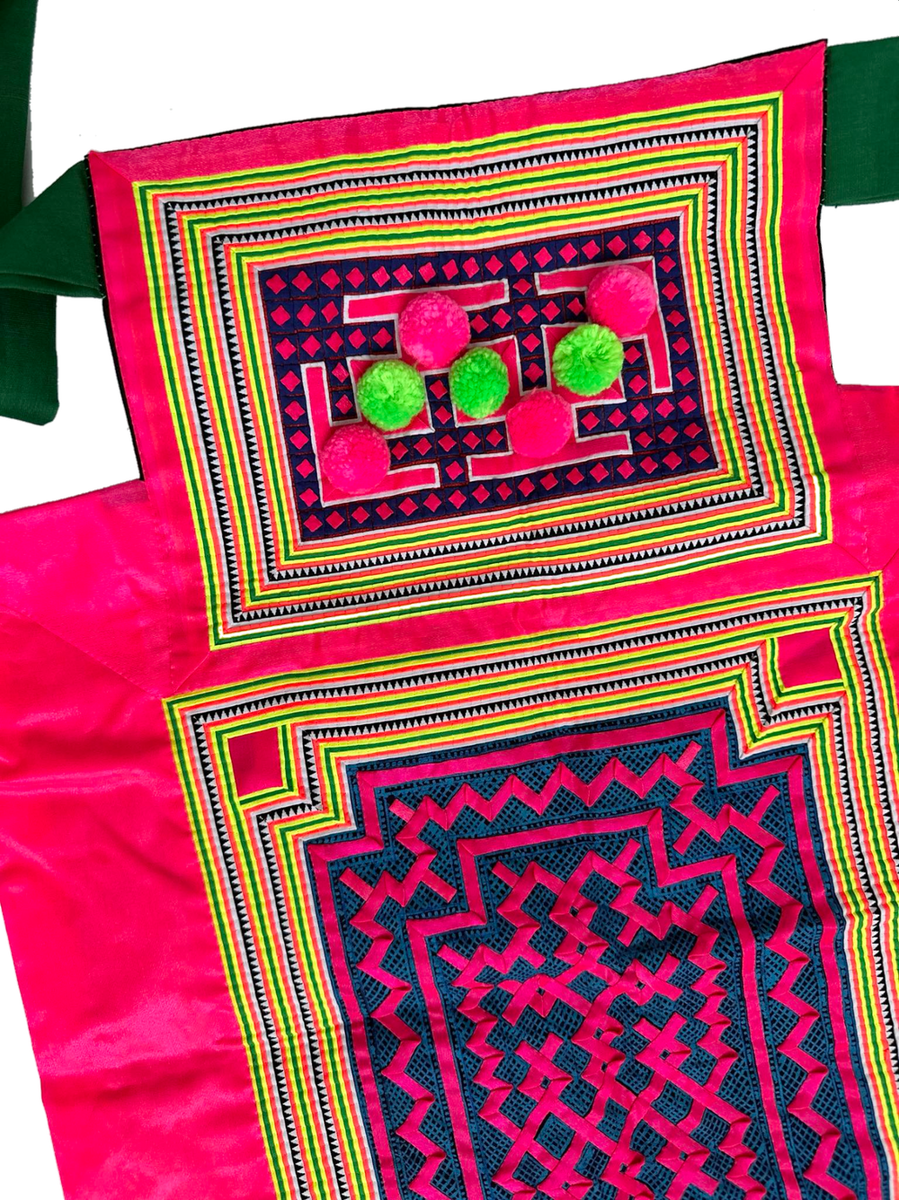 Pink Batik Hmong Baby Carrier