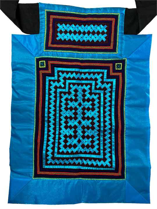 Blue Hmong Baby Carrier
