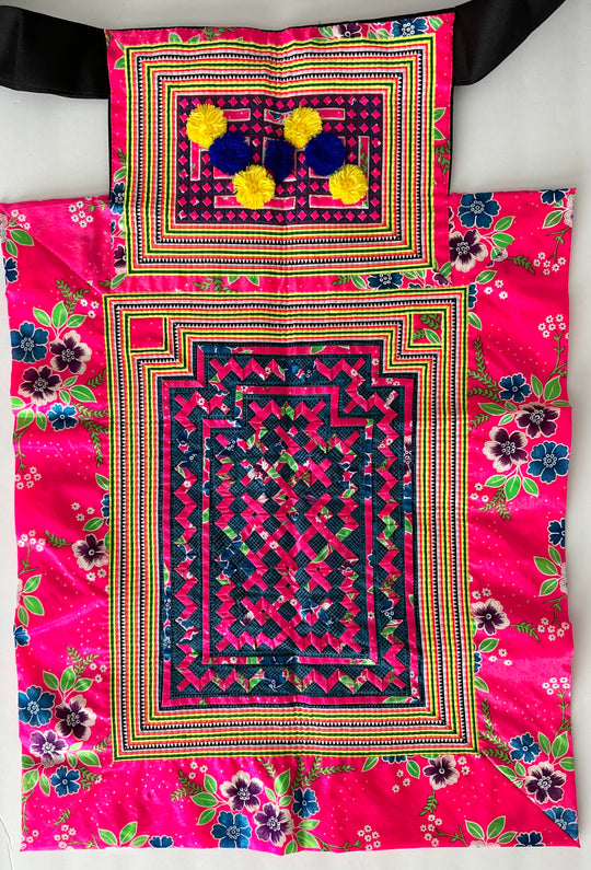 Pink Blue Lis Loos Hmong Baby Carrier
