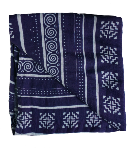 Batik Tribal Print Muslin Swaddle