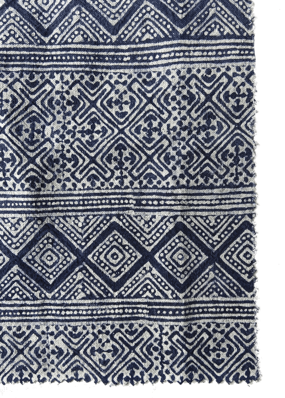 The Diamond Batik Fabric in blue to use in your own DIY projects alternative image.
