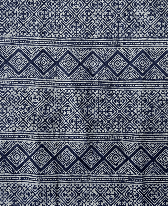 The Diamond Batik Fabric in blue to use in your own DIY projects.