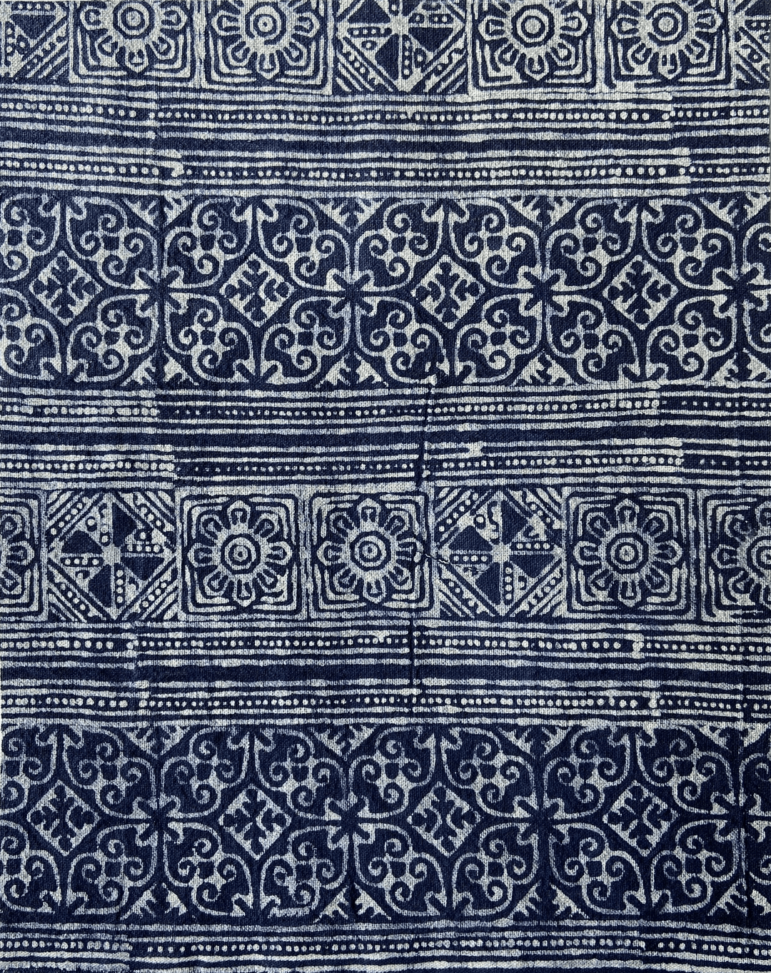 The Sunflower Batik Fabric in blue to use in your own DIY projects.