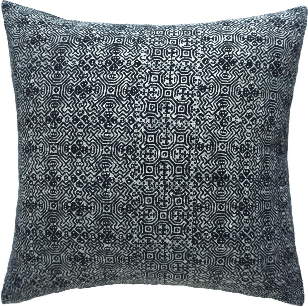 Wildflower Batik Hand Woven Pillow Cover Image